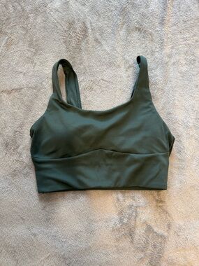 Gymshark Women’s Olive Green Sports Bra - Comfortable Support